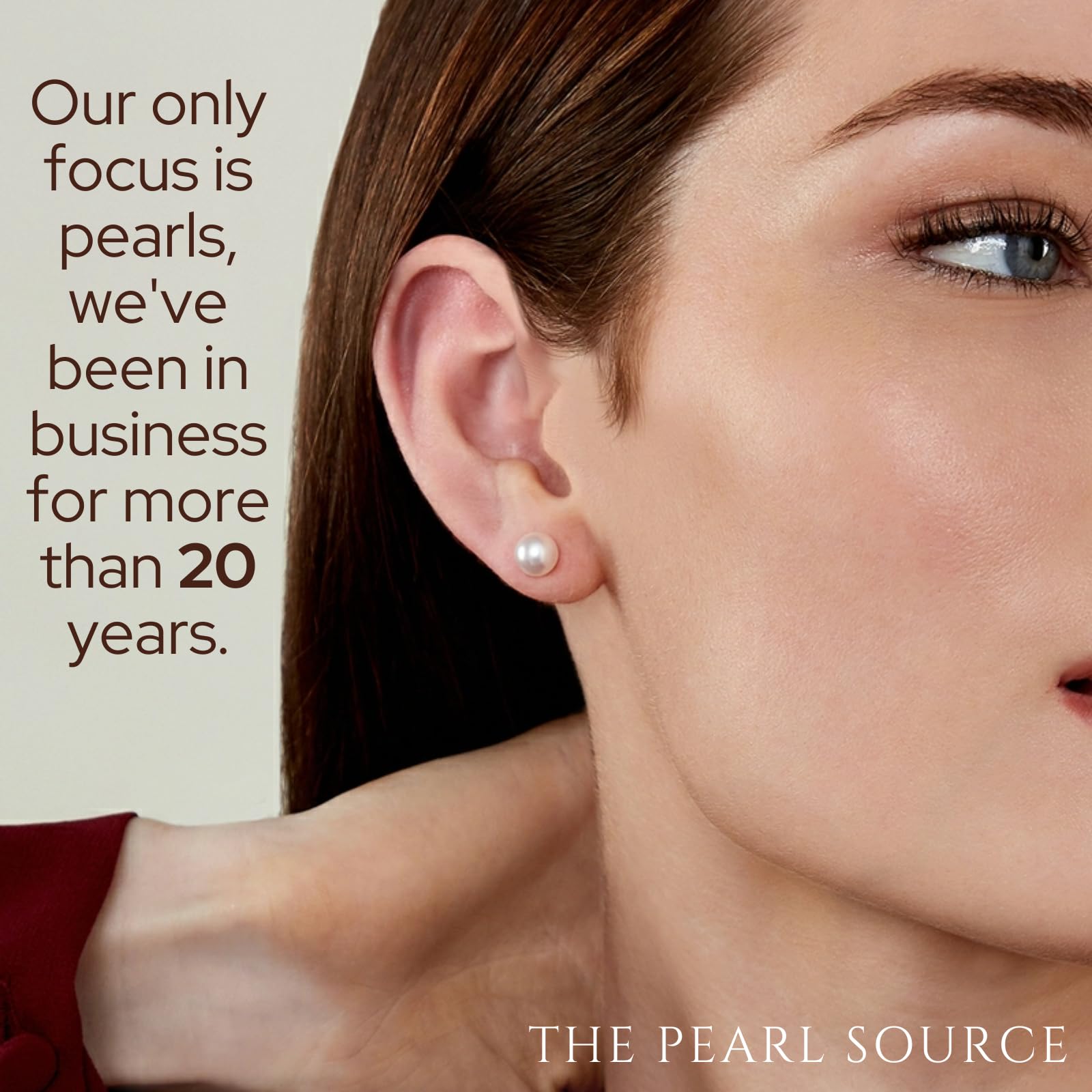 14k Gold Stud Earrings with Genuine Cultured Freshwater Pearls for Women | Hypoallergenic Round White Pearl Jewelry | Perfect Anniversary Gift for Her, Birthday Present or Special Occasion