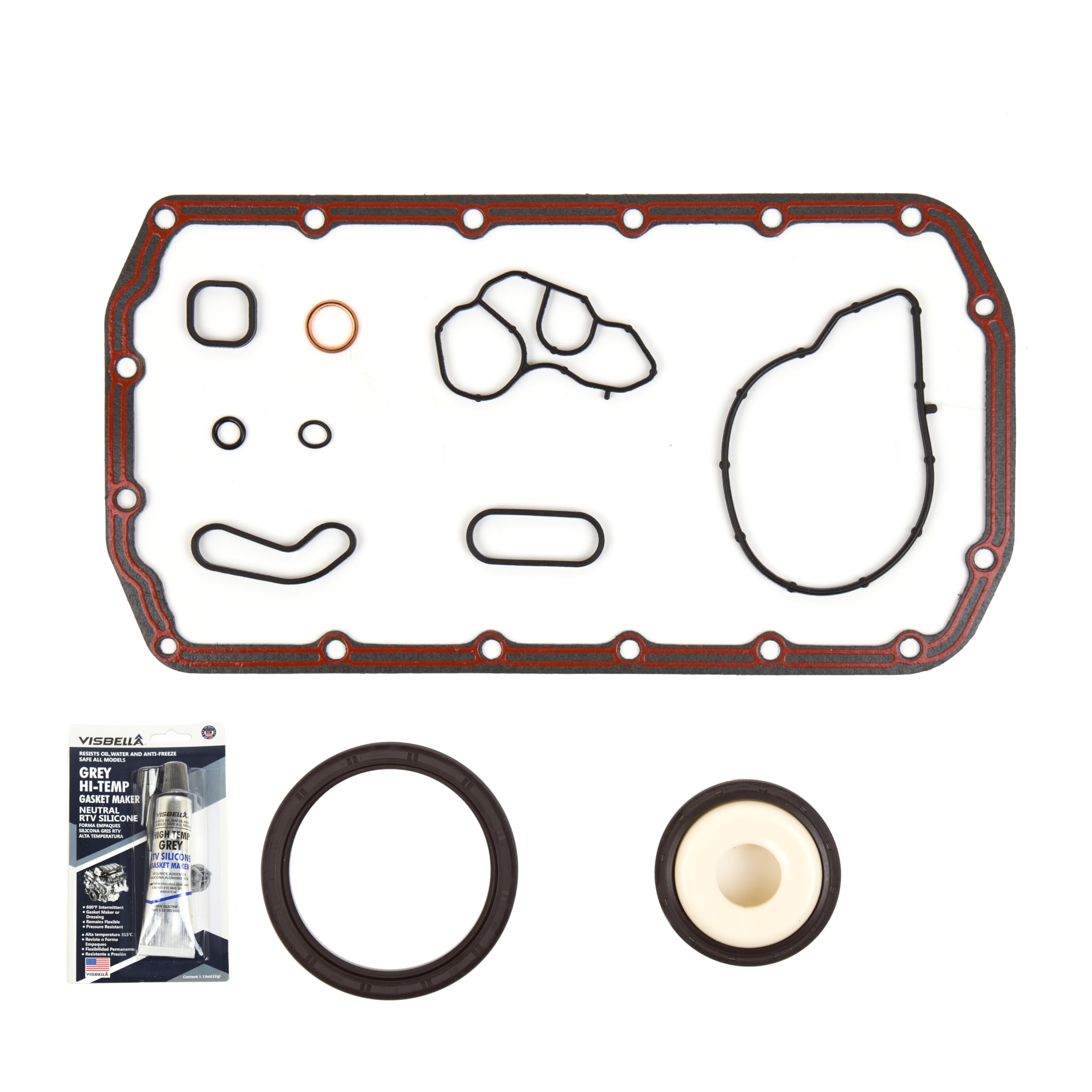 08-10 Mini Cooper 1.6L DOHC 16V Full Gasket Set with Head Bolts - 0.90mm Thick - High Performance Engine Seal Kit for Smooth Operation - Perfect for Engine Repair & Maintenance