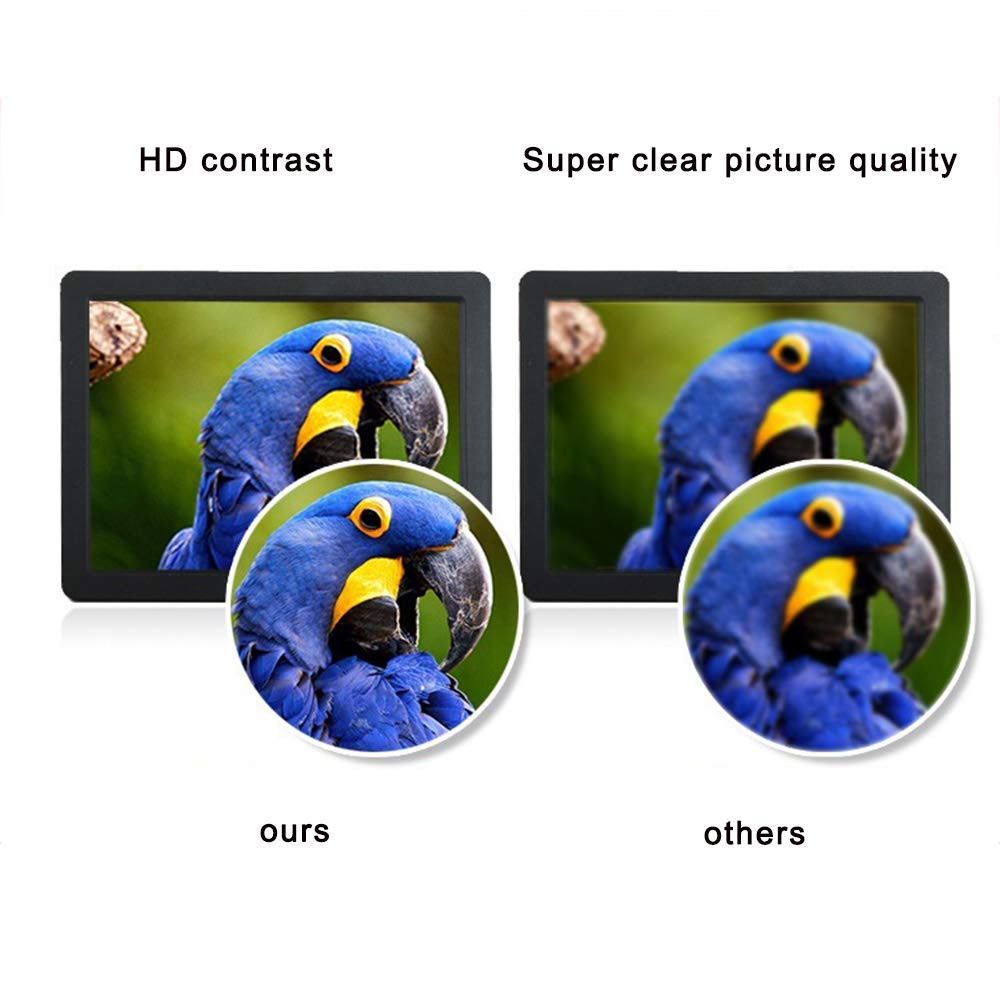 12 Inch Ultra Thin Backlight Display - HD Digital Photo Frame for Playing Pictures & Movies (Black) - Perfect for Home Decor, Office Display, and Digital Art Showcase