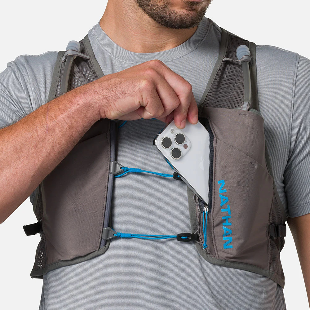 Pinnacle Breeze 4L Hydration Running Vest for Men & Women - Lightweight Breathable Race Pack with Water Bladder - Perfect for Trail Running, Hiking & Outdoor Adventures (Charcoal/Electric)