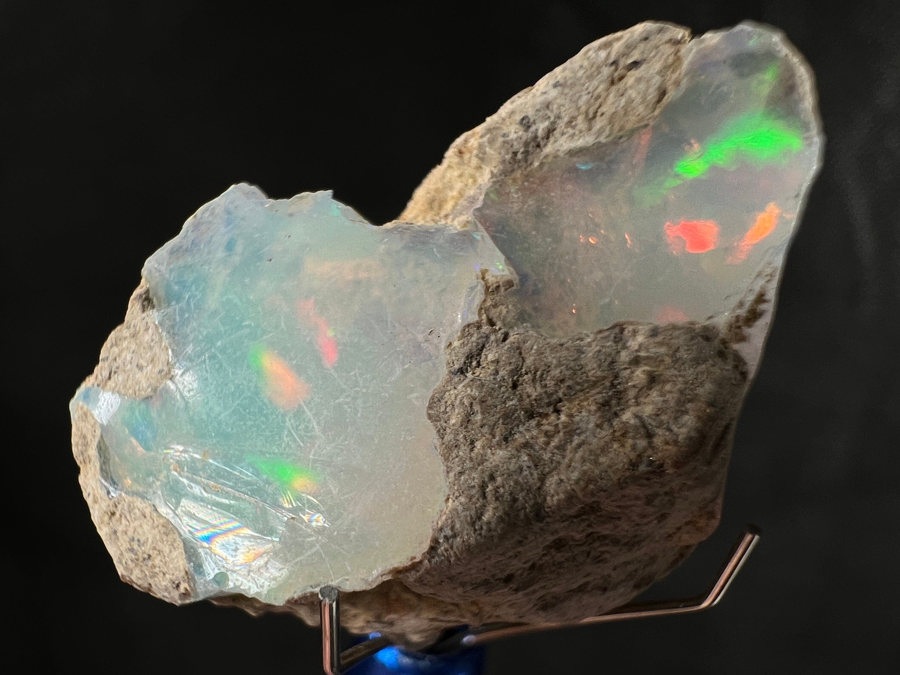 Premium 4A+ Welo Opal Raw Crystal - Natural Cutting Grade Opal, October Birthstone (50662) for Jewelry Making, Healing & Collecting
