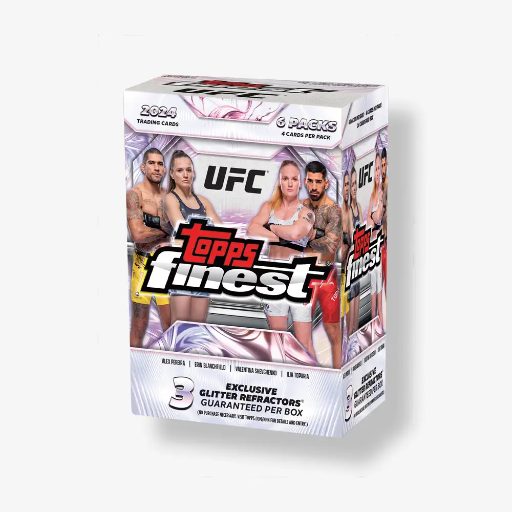 2024 Topps Finest UFC Trading Cards Value Box - Collectible Sports Cards for UFC Fans, Perfect for Trading, Collecting, and Displaying in Your Man Cave or Sports Room