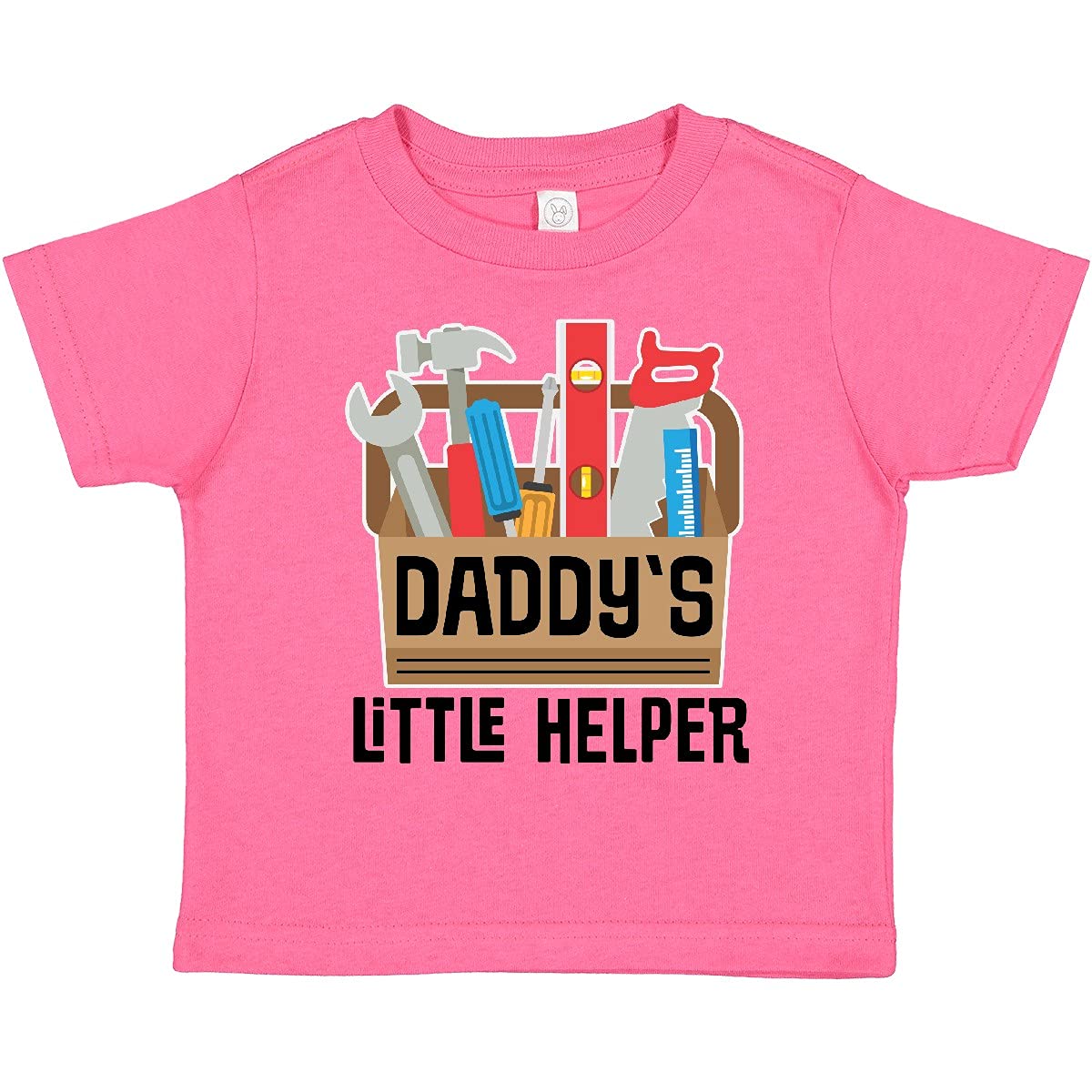 Inktastic Daddy's Little Helper Toolbox Toddler T-Shirt - Cute Graphic Tee for Kids, Perfect for Father's Day, DIY Projects & Family Bonding Activities