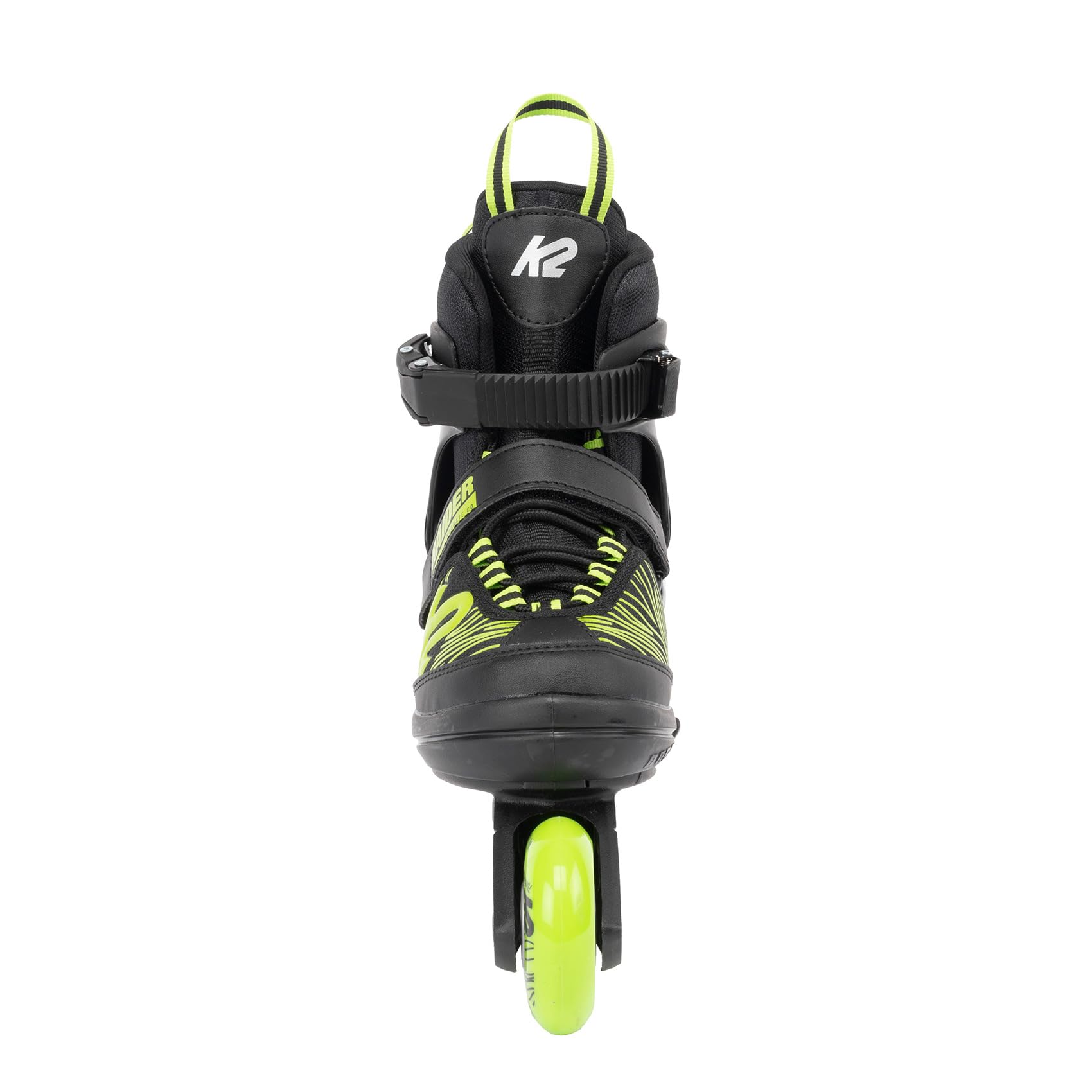 K2 Raider Black-Lime Adjustable Inline Skates for Boys | Youth Rollerblades with Comfortable Fit | Perfect for Outdoor Skating, Park Rides & Fitness Training
