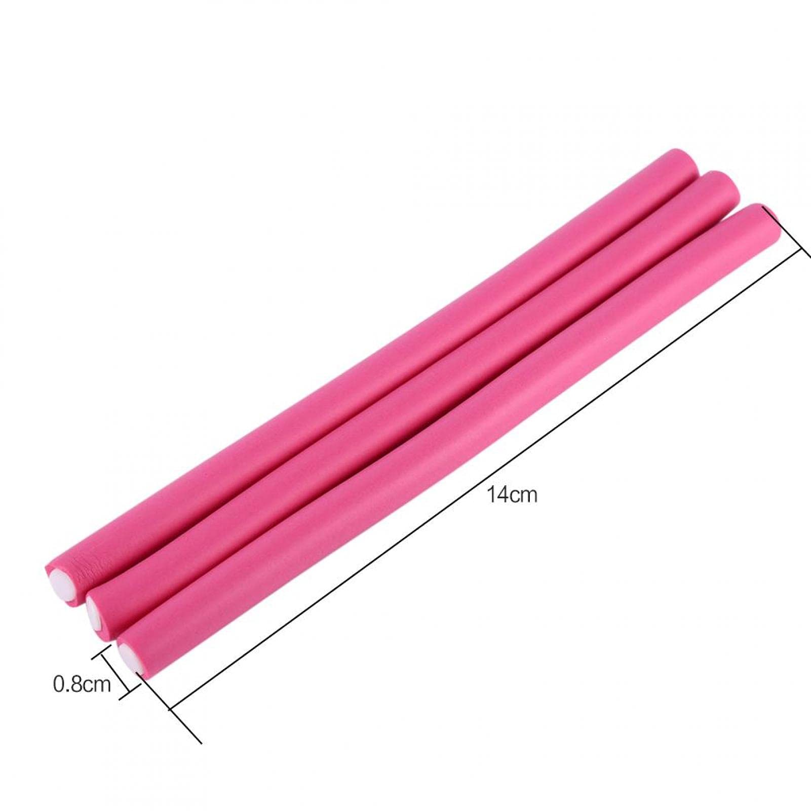 EXCLUZO Soft Hair Rollers for Curly Hair - DIY Bendy Sponge Foam Curlers - Travel & Home Use for Beach Waves & Overnight Styling