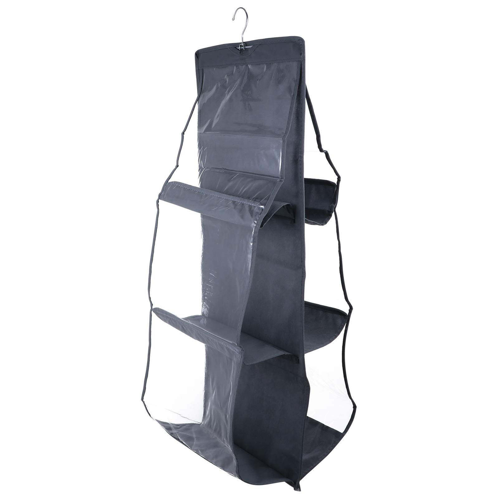 VALICLUD 6-Pocket Hanging Shoe Organizer - Space Saving Closet Storage Bag for Shoes, Purses & Handbags - Perfect for Bedroom, Closet & Dorm Organization