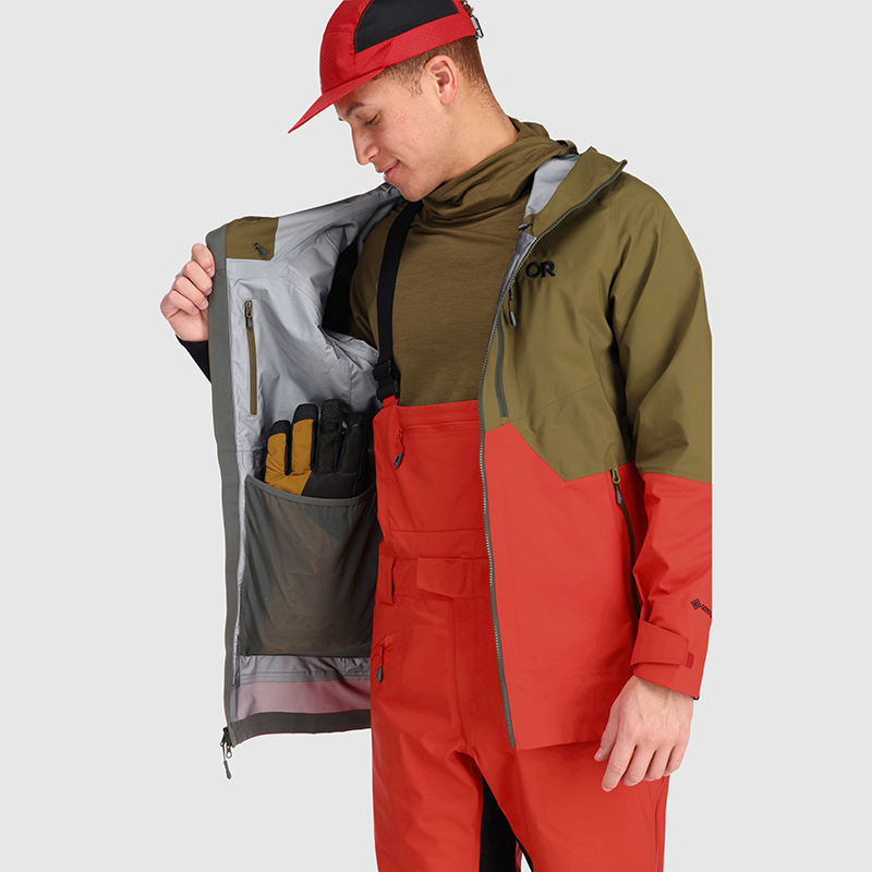 Men's Waterproof GORE-TEX Hemispheres II Jacket for Hiking, Camping & Outdoor Adventures - Windproof & Breathable Raincoat
