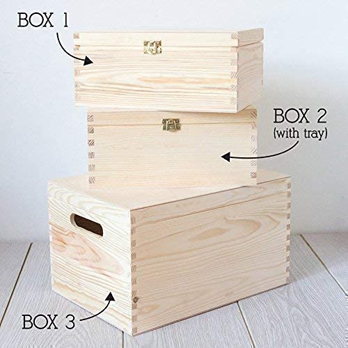 Personalized Baptism Keepsake Box for Baby Girls & Boys - Engraved Wooden Memory Box - Perfect Christening Gift for Godparents & Family - Ideal for Baptism, First Communion & Baby Shower Gifts