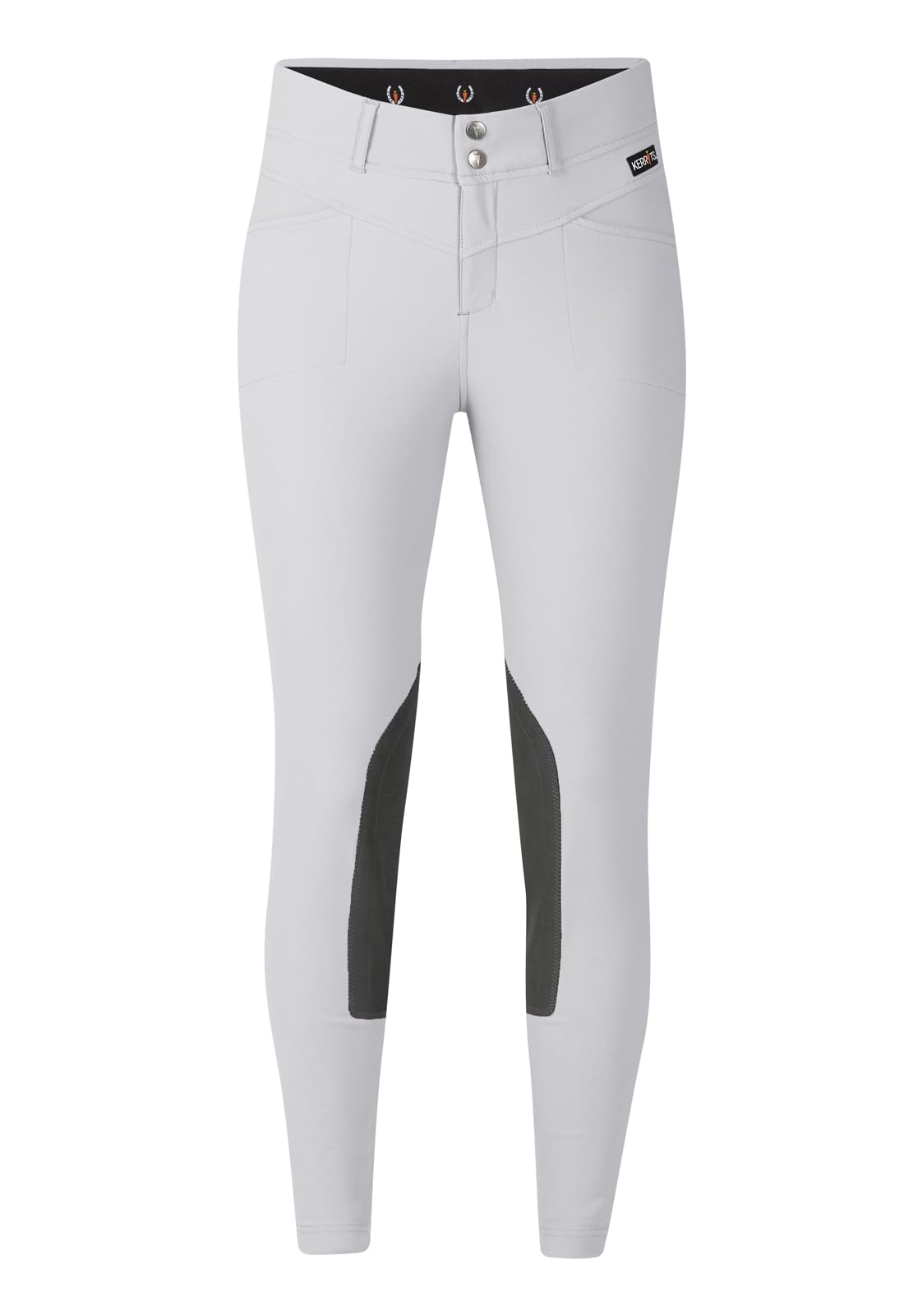 Kerrits Kids Crossover II Knee Patch Riding Breeches - Lightweight Durable Equestrian Pants with Pockets for Year-Round Riding | Perfect for English & Western Riding Lessons, Horse Shows & Stable Activities
