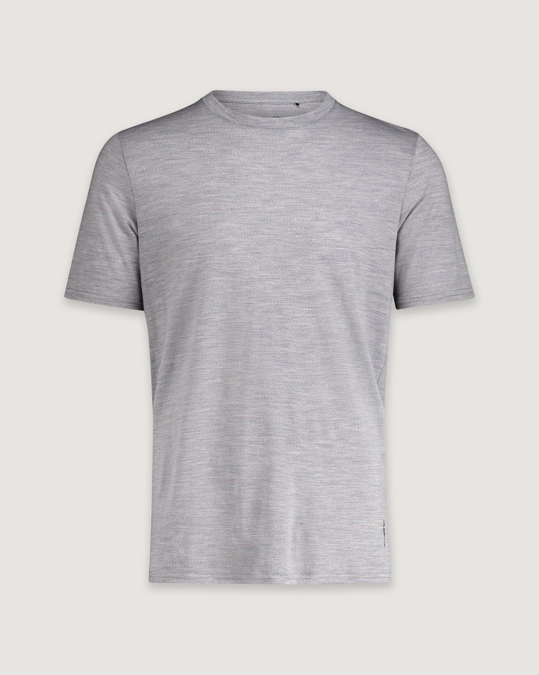 100% Merino Wool T-Shirt for Men - Mid Grey Marle | Soft & Breathable Base Layer for Hiking, Travel & Outdoor Activities