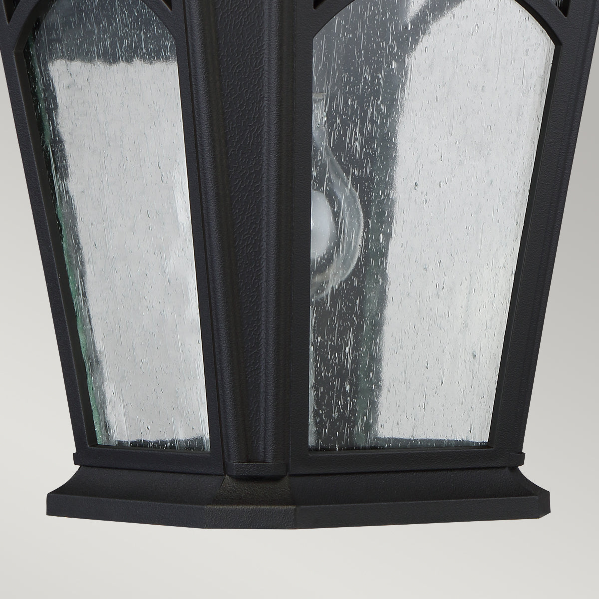 Bedford Small/Medium/Large Wall Lantern with Mystic Black Finish - Outdoor Lighting for Porch, Patio, and Garden Decor