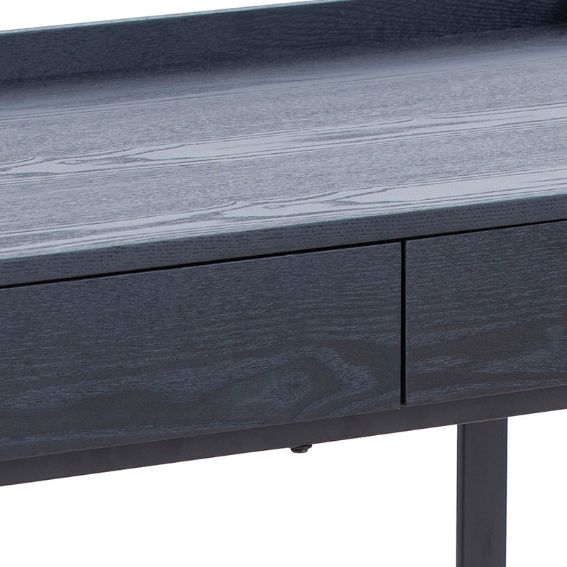 Montana Study Desk 120cm Black Ash - Modern Writing Desk for Home Office, Study Room & Dormitory - Sturdy Computer Desk with Spacious Work Surface