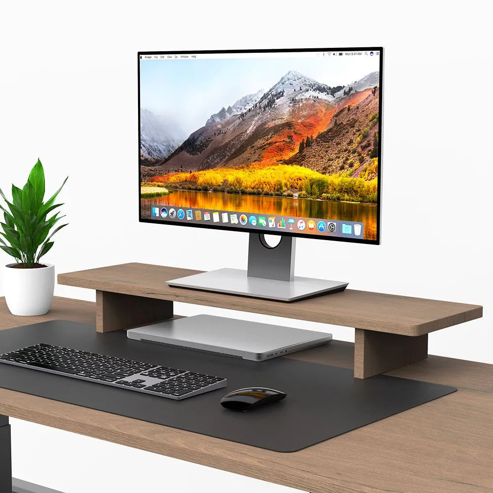 Ergonomic Monitor Stand Riser - Adjustable Laptop & Computer Screen Holder for Desk - Perfect for Home Office, Gaming & Workspace Setup