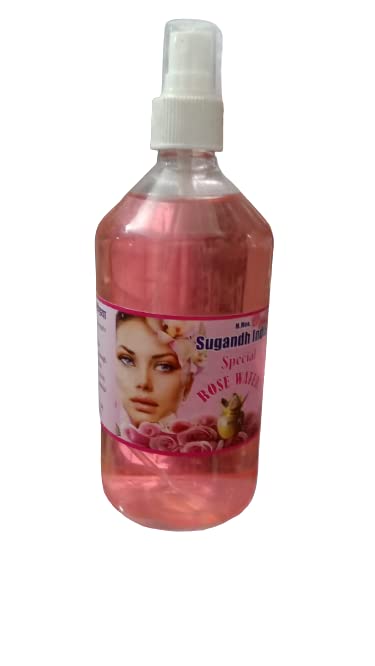Pure Organic Rose Water for Face & Hair - Hydrating & Soothing Toner with Natural Antioxidants - Perfect for Skincare, Makeup Setting & Aromatherapy