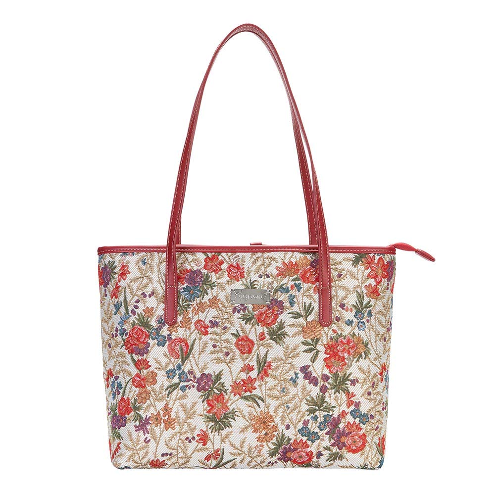 Signare Stylish Tapestry Shoulder Tote Bag for Women - Perfect for Work, Travel & Everyday Use | Durable & Fashionable Handbag for Office, Commute & Weekend Outings