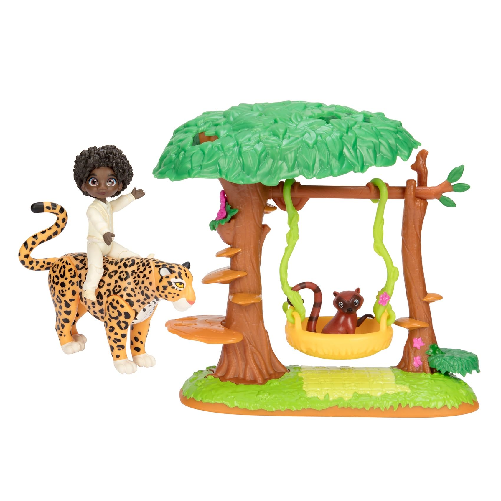 Disney Encanto Antonio's Animal Swing Playset with Jaguar Figure - Interactive Toy for Kids, Perfect Gift for Disney Fans | Great for Pretend Play, Birthday Parties & Collectors