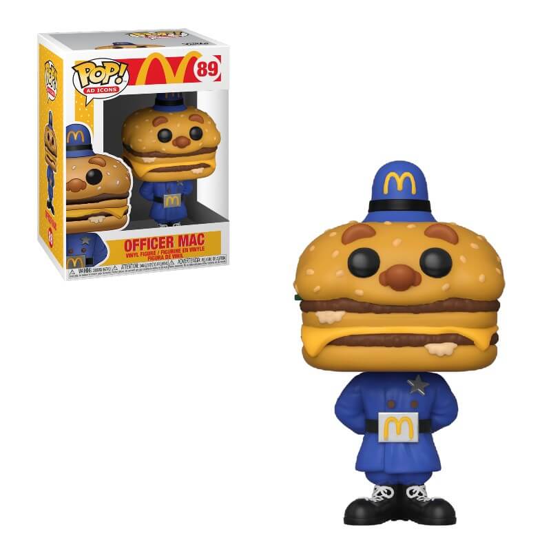 Funko Pop! Vinyl Figure - McDonald's Officer Mac Collectible Toy #89 | Fast Food Merchandise for Display & Gifts | Perfect for Fast Food Lovers, Pop Culture Collectors & Office Decor