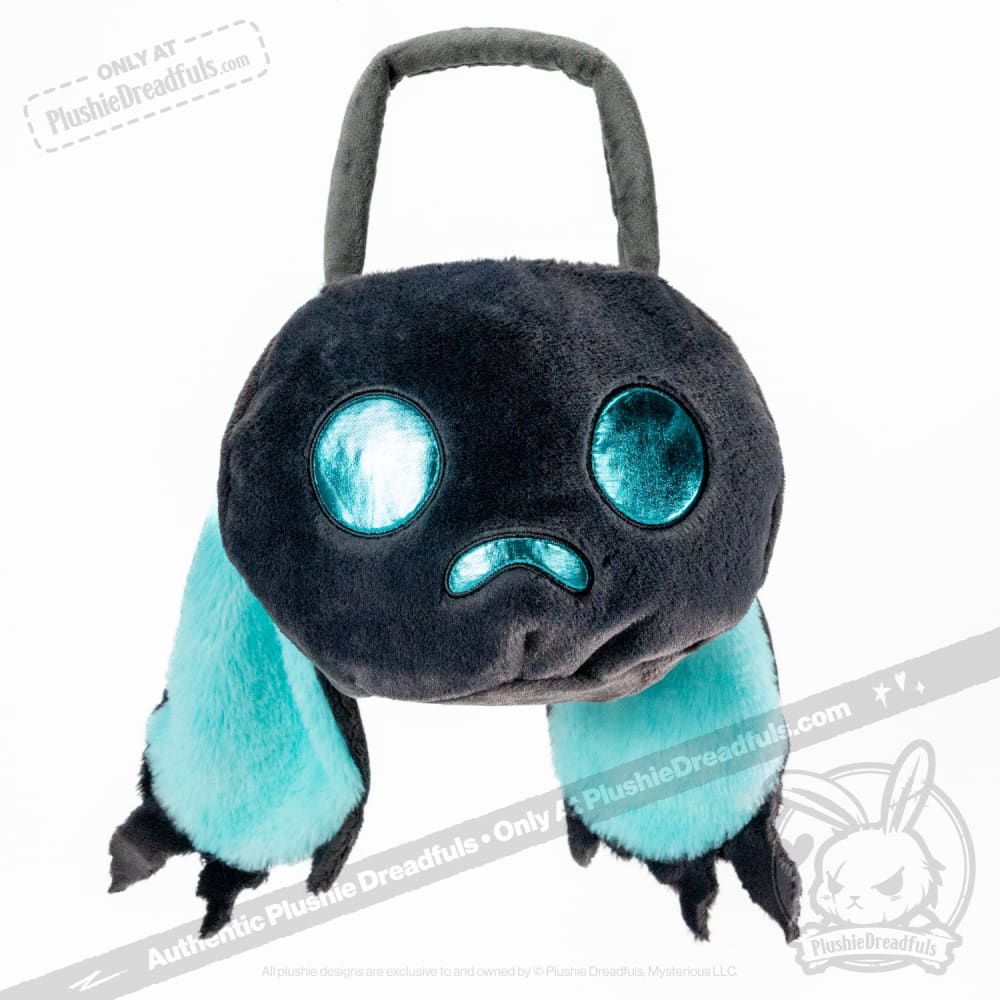 Plushie Dreadfuls Wraith Rabbit Head Bag - Soft Gothic Stuffed Animal Toy for Halloween Decor, Cosplay & Dark Aesthetic Collectors