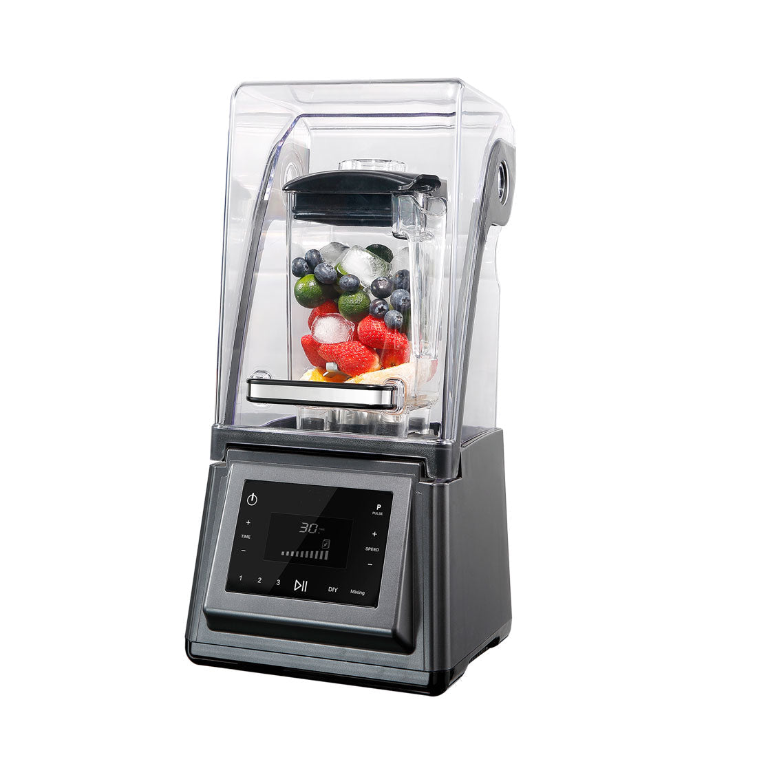 Benchstar Pro Touchpad Commercial Blender with LCD Display & Sound Cover - High Performance 2nds Blender for Restaurants, Smoothie Bars & Kitchens