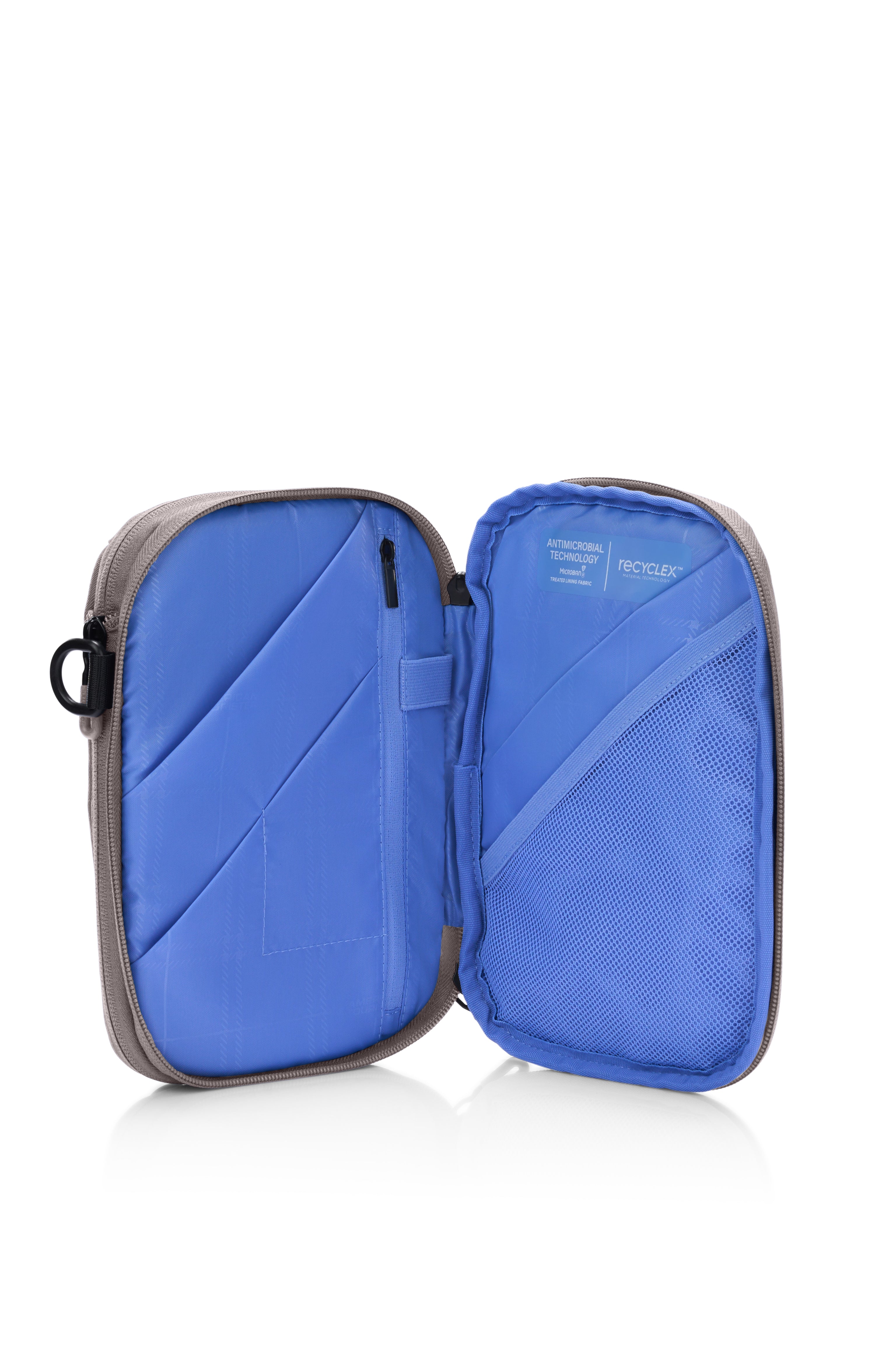 American Tourister Vega 3.0 Orbit Crossbody Bag - Lightweight Travel Purse for Women, Adjustable Shoulder Strap, Durable Nylon (Beige) - Perfect for Daily Commute, Shopping & Weekend Getaways