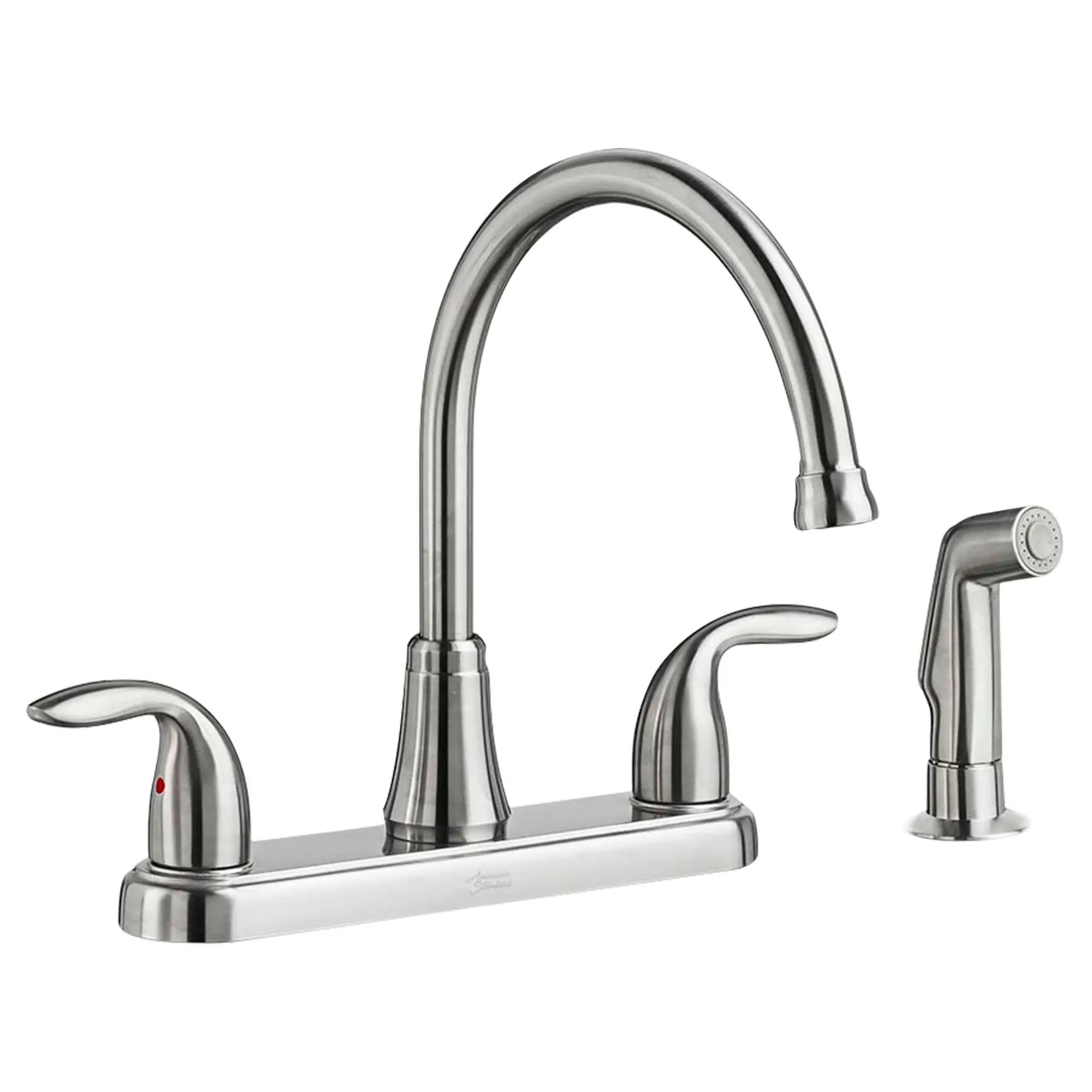Fairport® Stainless Steel 2-Handle Kitchen Faucet with Pull Down Sprayer - Perfect for Modern Home Kitchens, Dishwashing & Food Prep