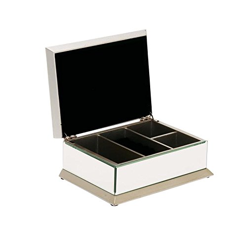 Deco 79 87349 Elegant Jewelry Organizer Box - Perfect for Necklace, Ring & Earring Storage | Bedroom Vanity & Dresser Decor