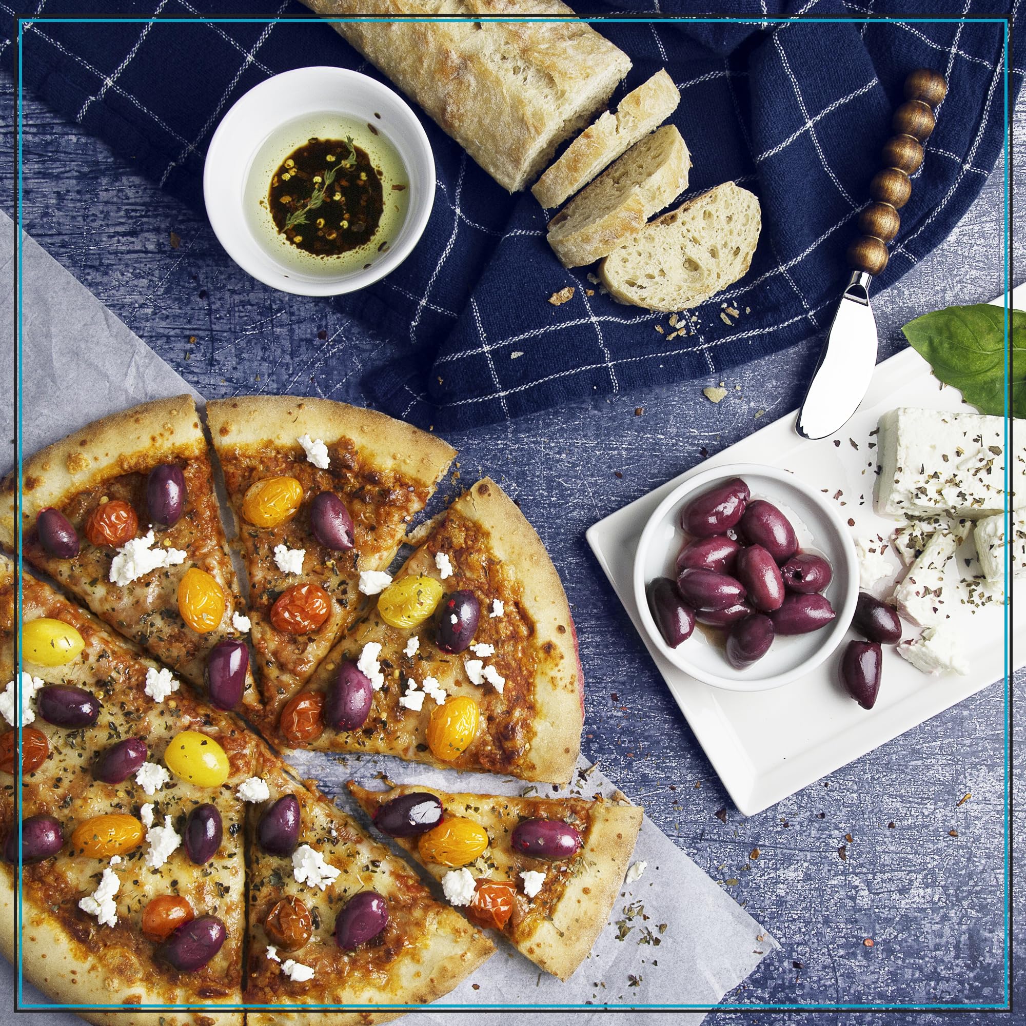 Krinos Pitted Kalamata Large Olives 4.4lb (2kg) - Premium Greek Olives for Salads, Charcuterie Boards & Mediterranean Recipes