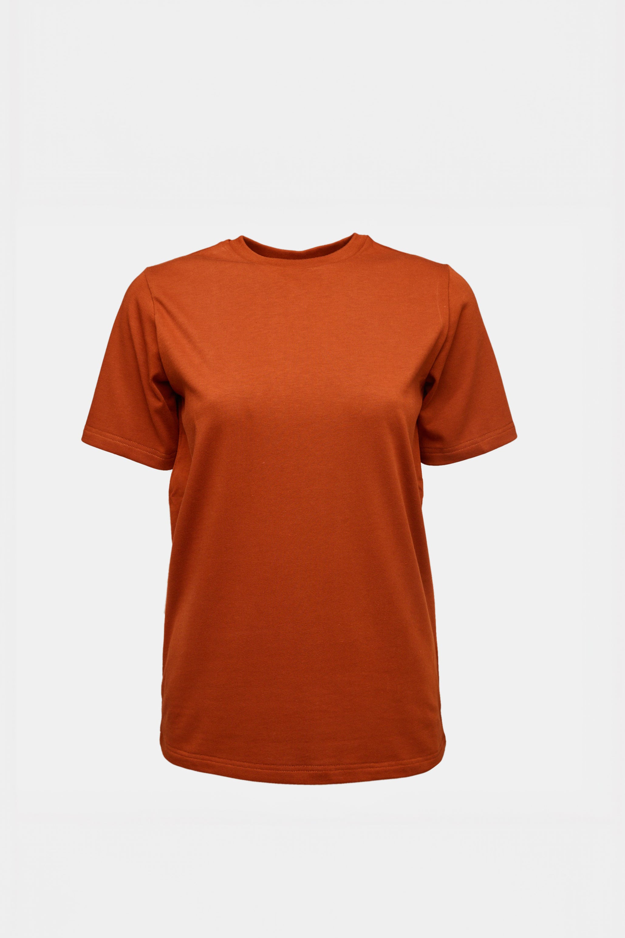 Women's Short Sleeve T-Shirt - Soft Cotton Casual Tee in Cinnamon Color | Perfect for Everyday Wear, Summer Outfits & Layering