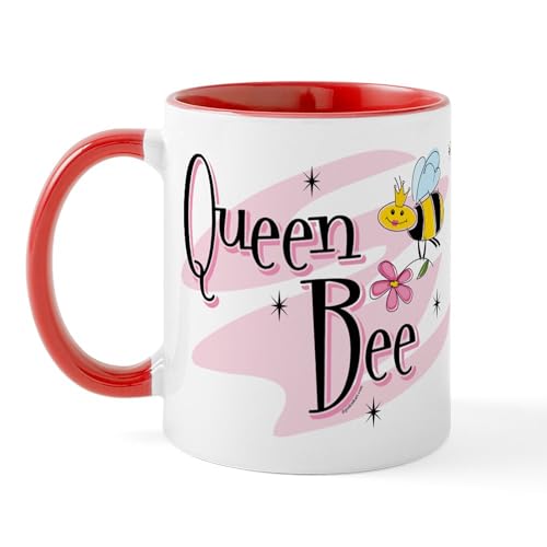 White/Red Inside - Queen Bee Mug