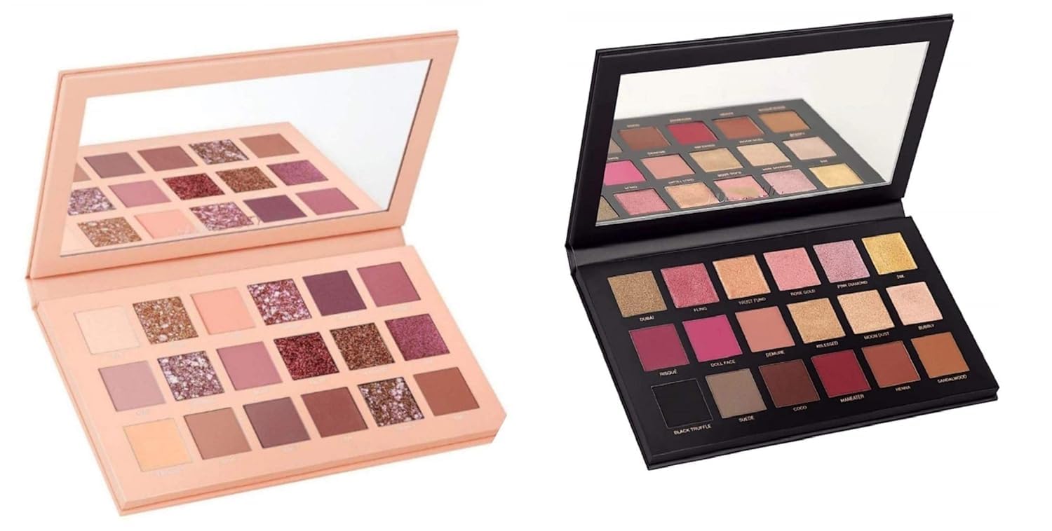 Nude & Rose Gold Eyeshadow Palette - Shimmer & Matte Professional Makeup Set for Day & Night Looks | Perfect for Bridal, Party & Everyday Wear
