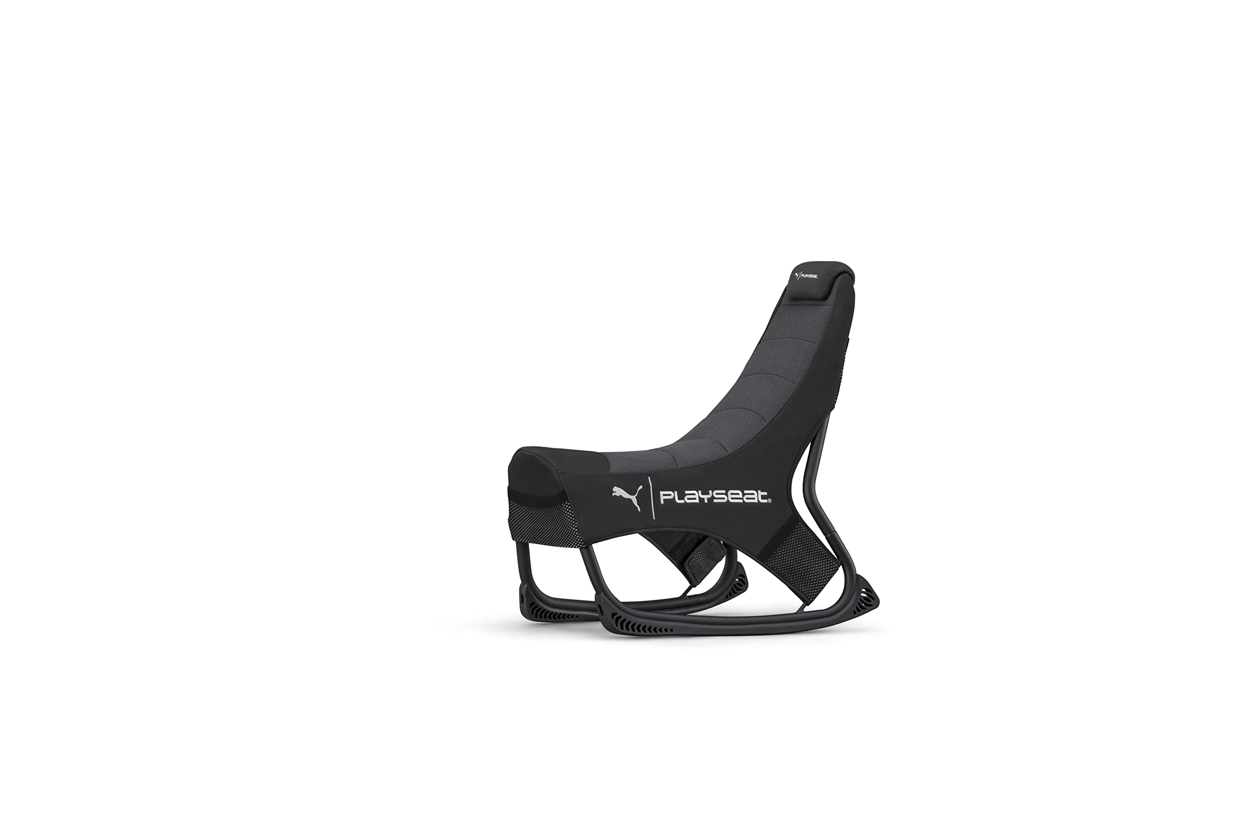 PLAYSEAT Puma Active Gaming Chair - Ergonomic ActiFit Material for Maximum Comfort & Freedom of Movement | Gaming Accessory Pockets | Premium Black Racing Seat for PC, PS5, Xbox Gaming Setup | Perfect for Esports & Long Gaming Sessions