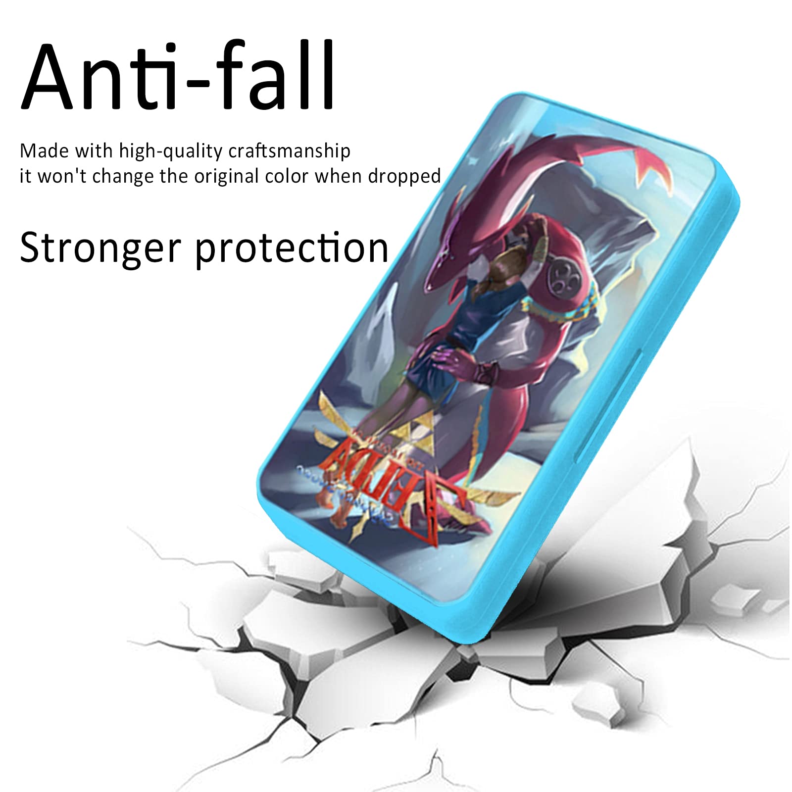 Nintendo Switch Game Card Holder - 24 Slots for Switch Games & TF Cards, 3D Dynamic Zelda Design, Portable Storage Case | Perfect for Travel, Gaming Parties & Organizing Your Switch Collection