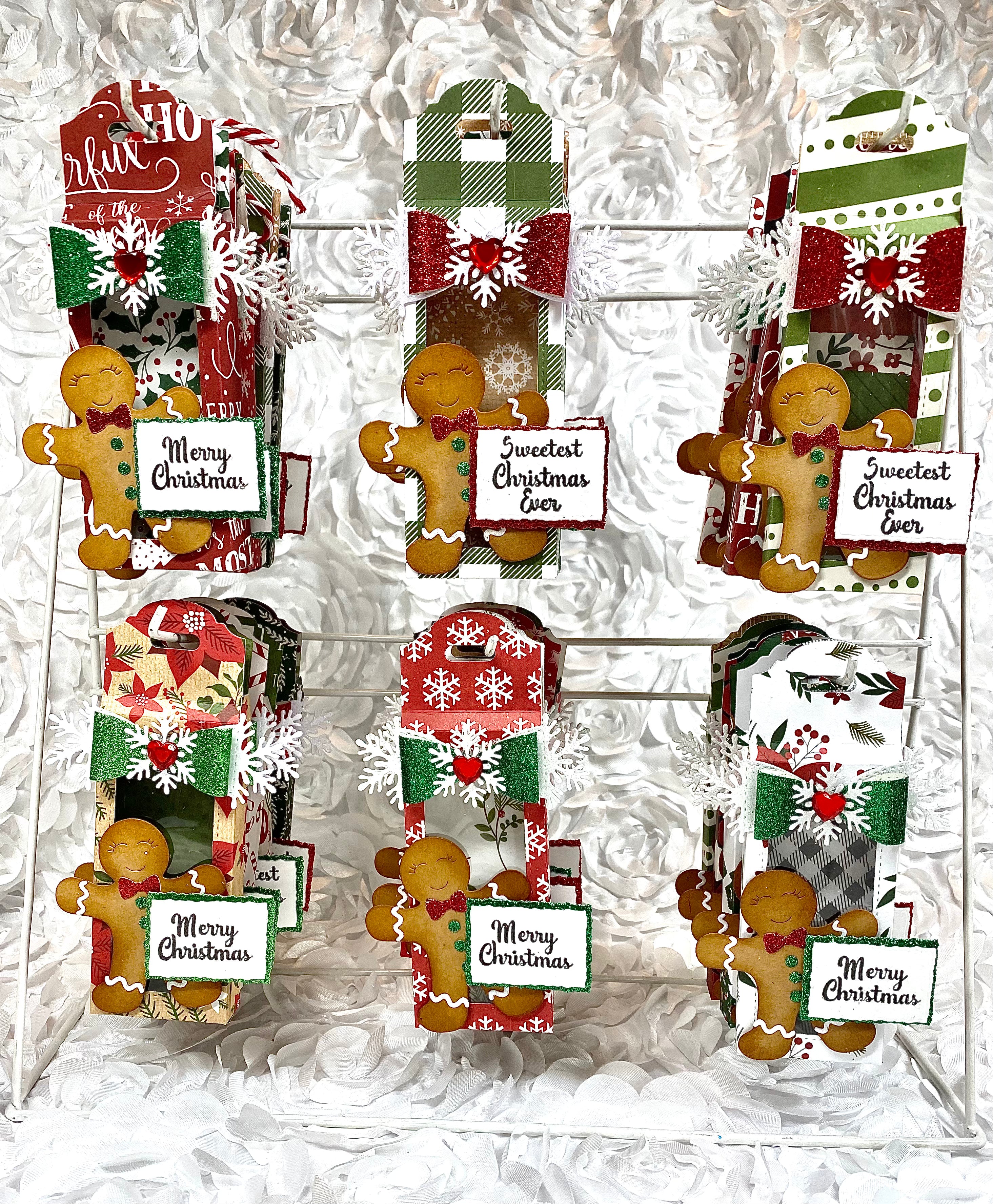 Gingerbread Stamp & Die Set for Christmas Cookies - Holiday Baking, DIY Crafts, and Scrapbooking Decorations
