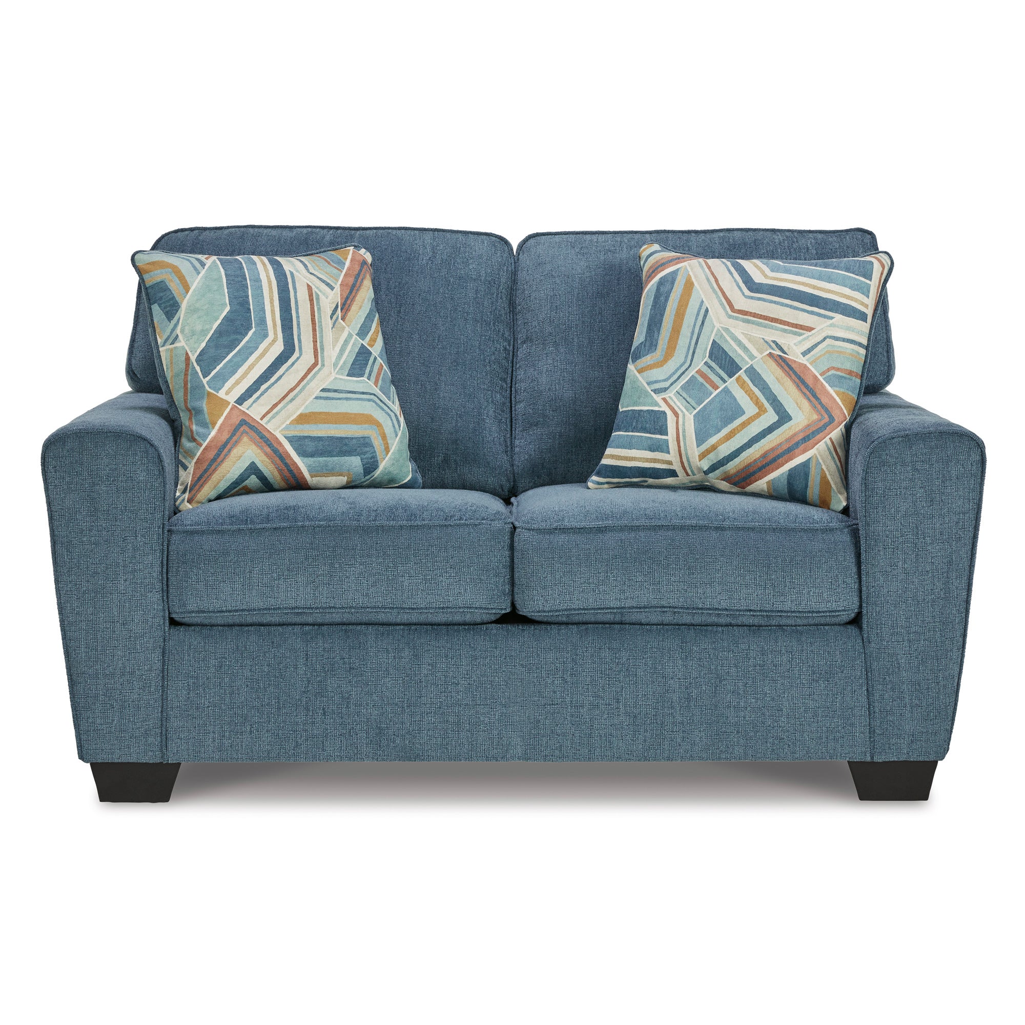 Cashton Loveseat Sofa - Modern 2-Seater Couch with Upholstered Fabric for Living Room, Lounge & Small Spaces - Perfect for Apartments, Dorms & Cozy Home Decor