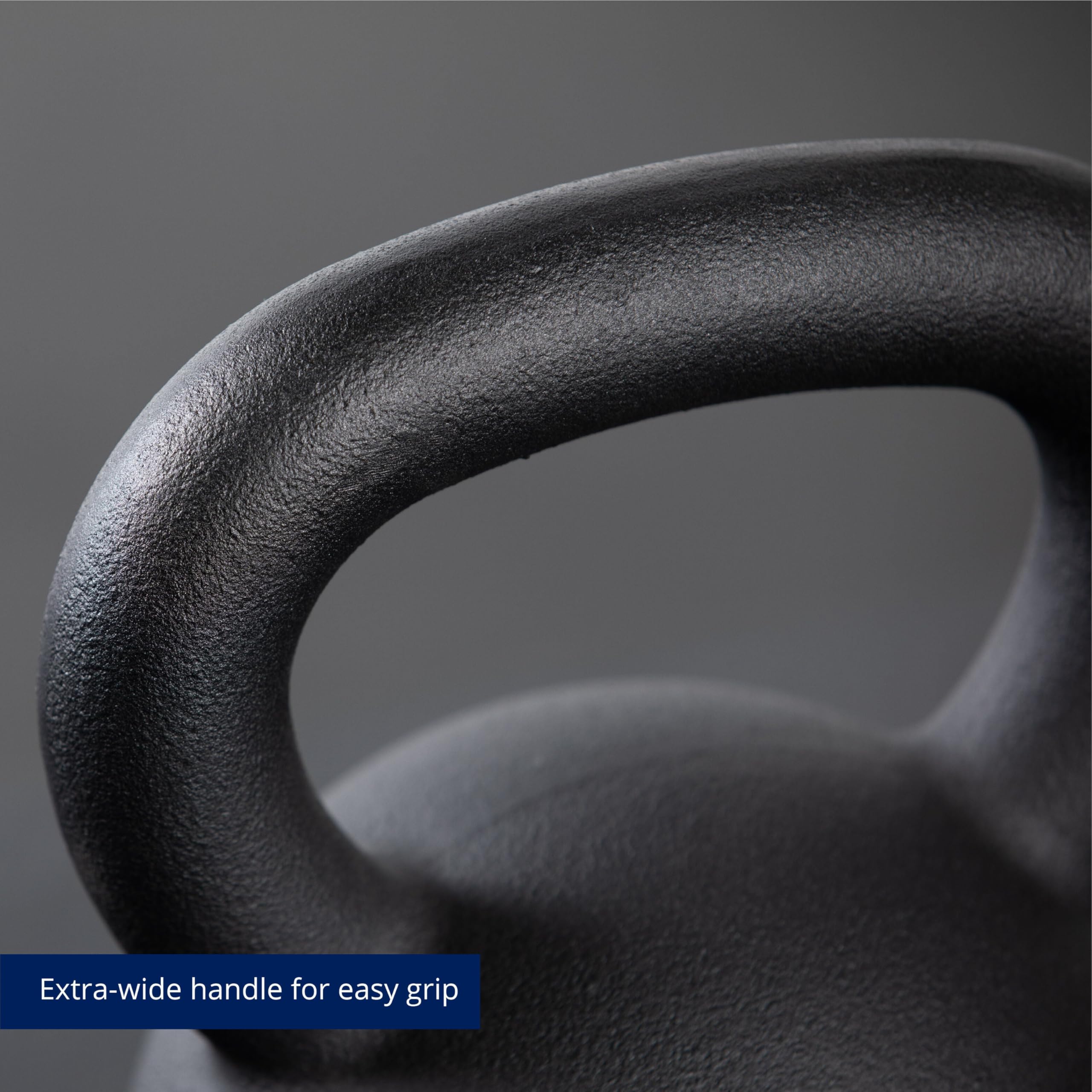 Titan Fitness Cast Iron Kettlebell - Single Piece Casting with KG & LB Markings for Full Body Workout | Strength Training, CrossFit, Home Gym & Functional Fitness Equipment