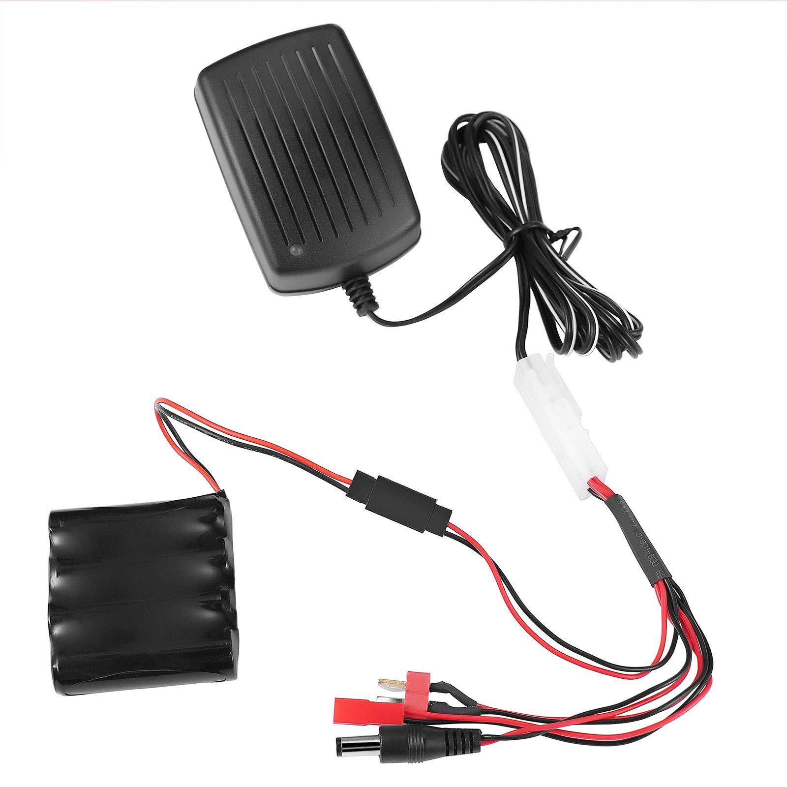 Delta Peak Detection NiMH/NiCd Battery Charger 3.6V-10.8V for Airsoft, RC Cars, Trucks, Air Guns & RC Airplanes - Compatible with Tamiya, JST, T Plug & JR FUTABA Connectors | Perfect for Hobbyists & RC Enthusiasts