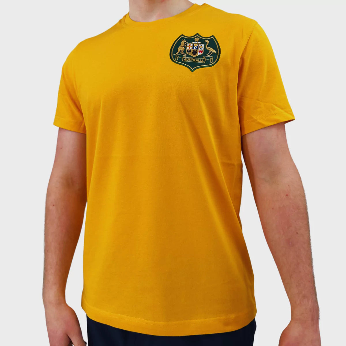 Samurai Australia Vintage Collection Cotton T-Shirt in Gold - Perfect for Casual Wear, Street Fashion & Retro Style Outfits