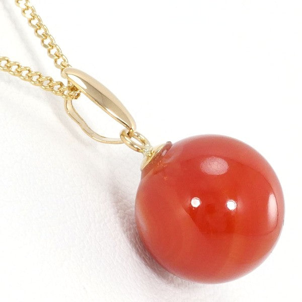 18K Yellow Gold Coral Necklace for Women - Elegant Handmade Jewelry Gift for Birthday, Anniversary & Valentine's Day | Perfect for Beach Weddings, Summer Parties & Boho Fashion