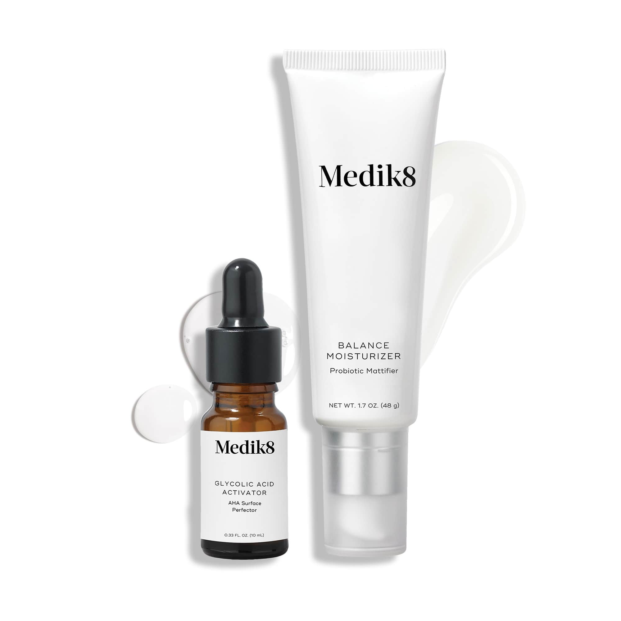 Balance Moisturizer with Glycolic Acid Activator - Hydrating & Exfoliating Face Cream for Glowing Skin | Day & Night Use for All Skin Types