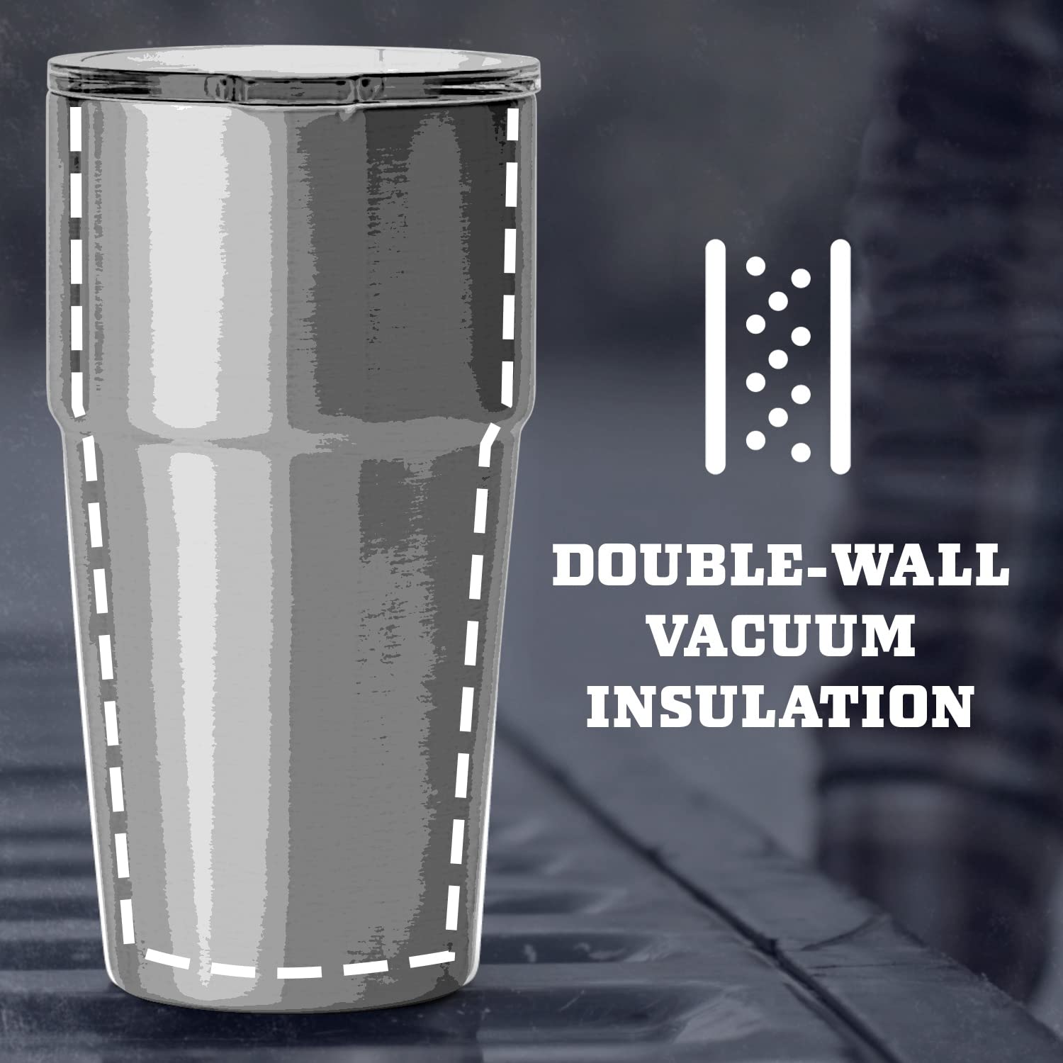 YETI Rambler Stackable Pint - Vacuum Insulated Stainless Steel Tumbler with MagSlider Lid | Perfect for Beer, Cocktails & Outdoor Adventures