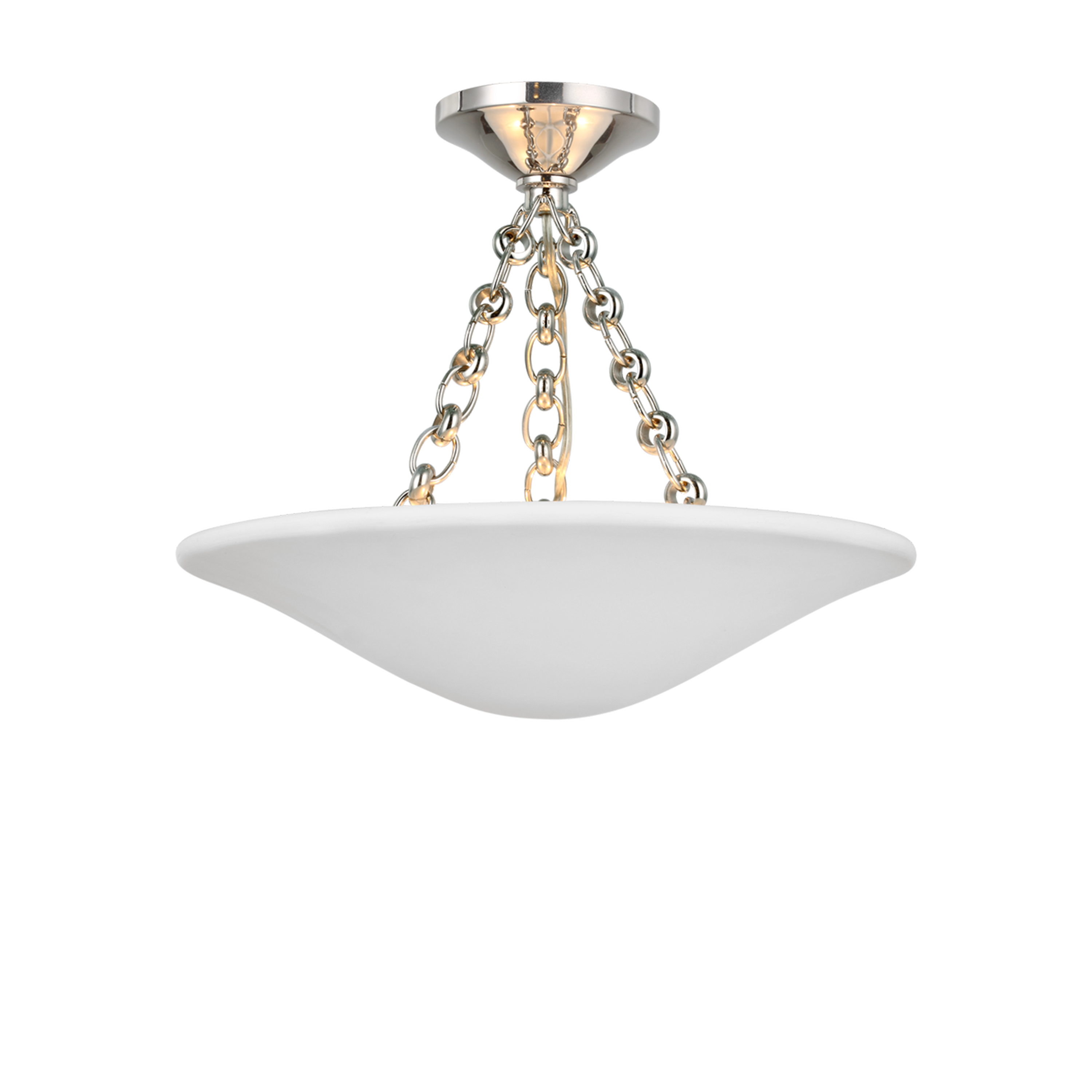 Mollino 16 Inch Modern Flush Mount Ceiling Light - Sleek LED Fixture for Bedroom, Kitchen, Hallway & Office Lighting