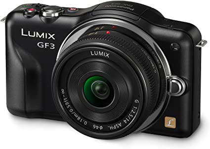 Panasonic Lumix DMC GF3 Mirrorless Digital Camera with 14mm f/2.5 Lens - 12MP, 1080p HD Video, Compact & Lightweight (Black) - Perfect for Travel, Vlogging & Street Photography