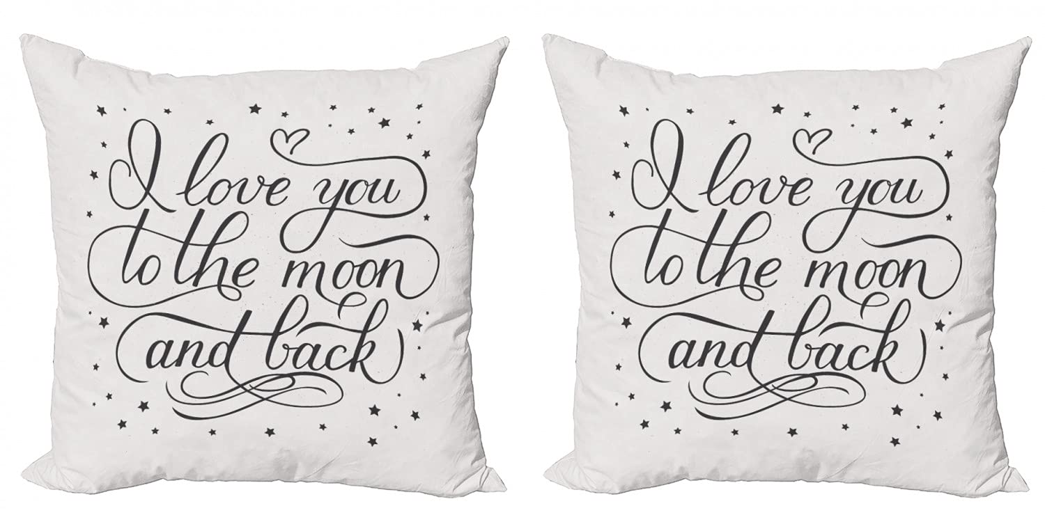 Ambesonne 2-Pack Decorative Throw Pillow Covers 18