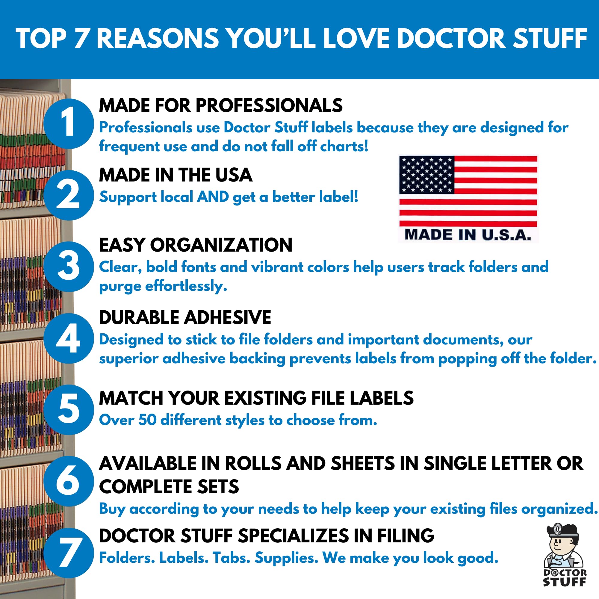 Doctor Stuff - Alphabet Letter D File Folder Labels, 1/2