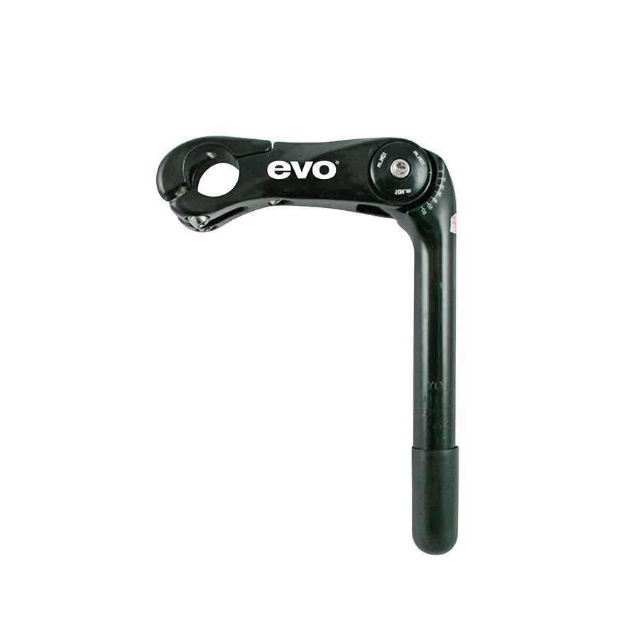 EVO E Force Adjustable DLX 22.2mm to 25.4mm Handlebar Adapter - Black Bike Stem for Mountain & Road Bicycles - Perfect for Cycling, Commuting & Outdoor Adventures