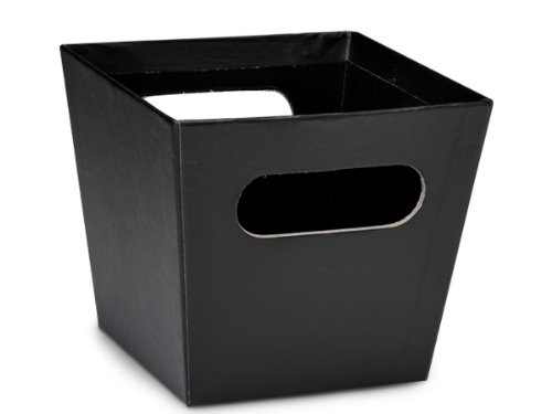 Premium Small Black Square Gourmet Market Tray 5x5x4.5 Inches - Set of 5 Units (6 Pack per Unit) - Perfect for Catering, Buffets, and Food Display at Restaurants, Bakeries, and Events