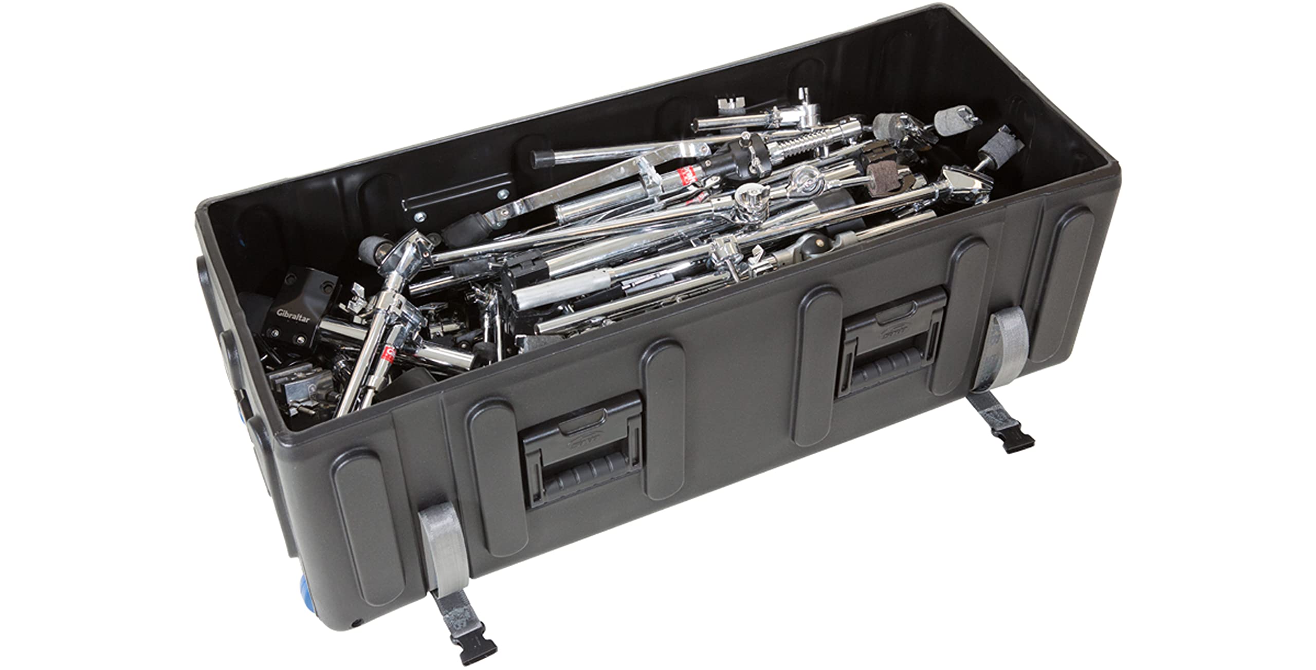SKB-DH4216W Large Rolling Drum Hardware Case - Heavy-Duty Wheeled Drum Case for Musicians & Road Crew | Perfect for Touring, Gig Transport & Studio Storage