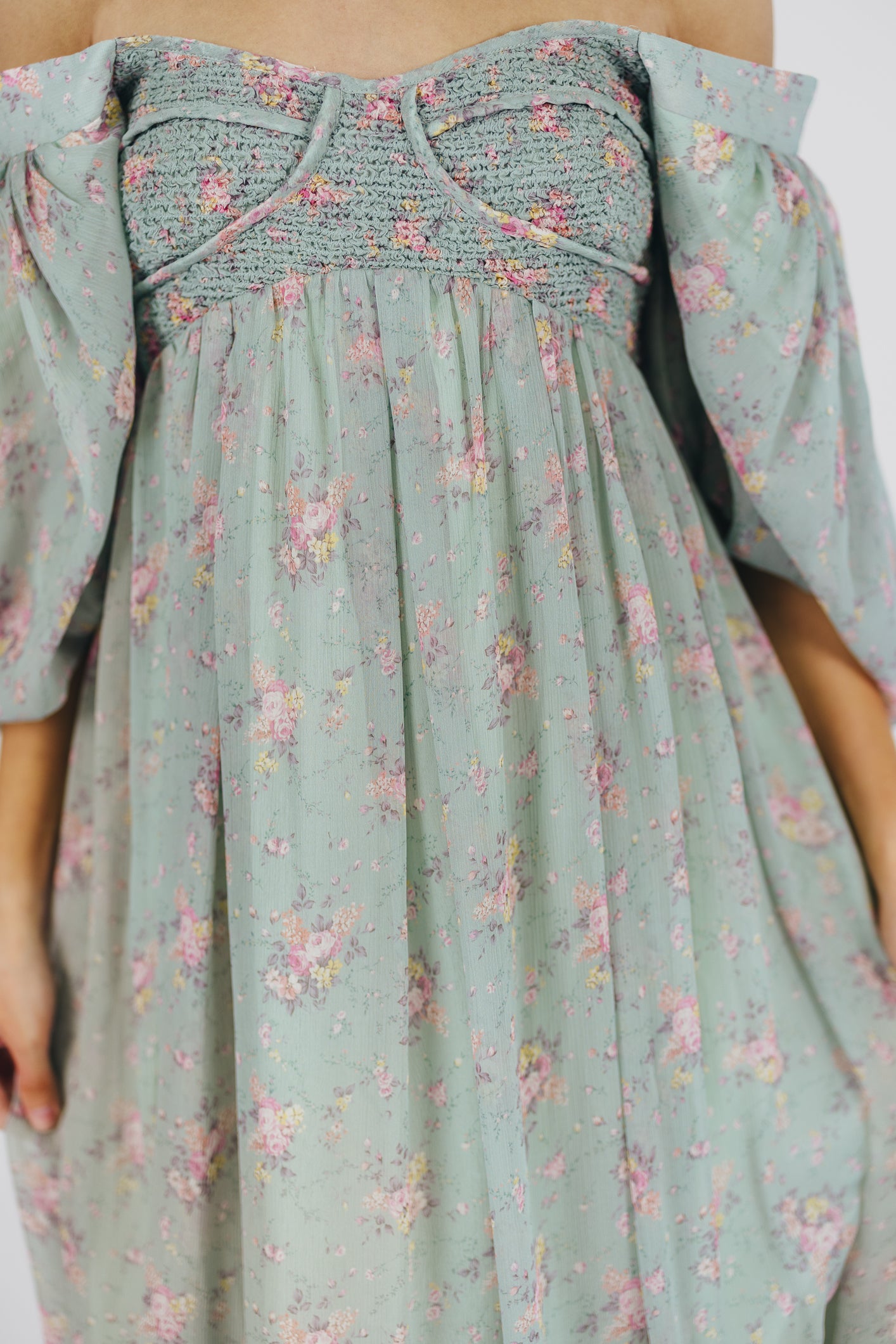 Turquoise Floral Harlow Maxi Dress - Bump Friendly Maternity & Inclusive Sizing (S-3XL) for Women | Perfect for Beach Vacations, Summer Weddings & Casual Outings