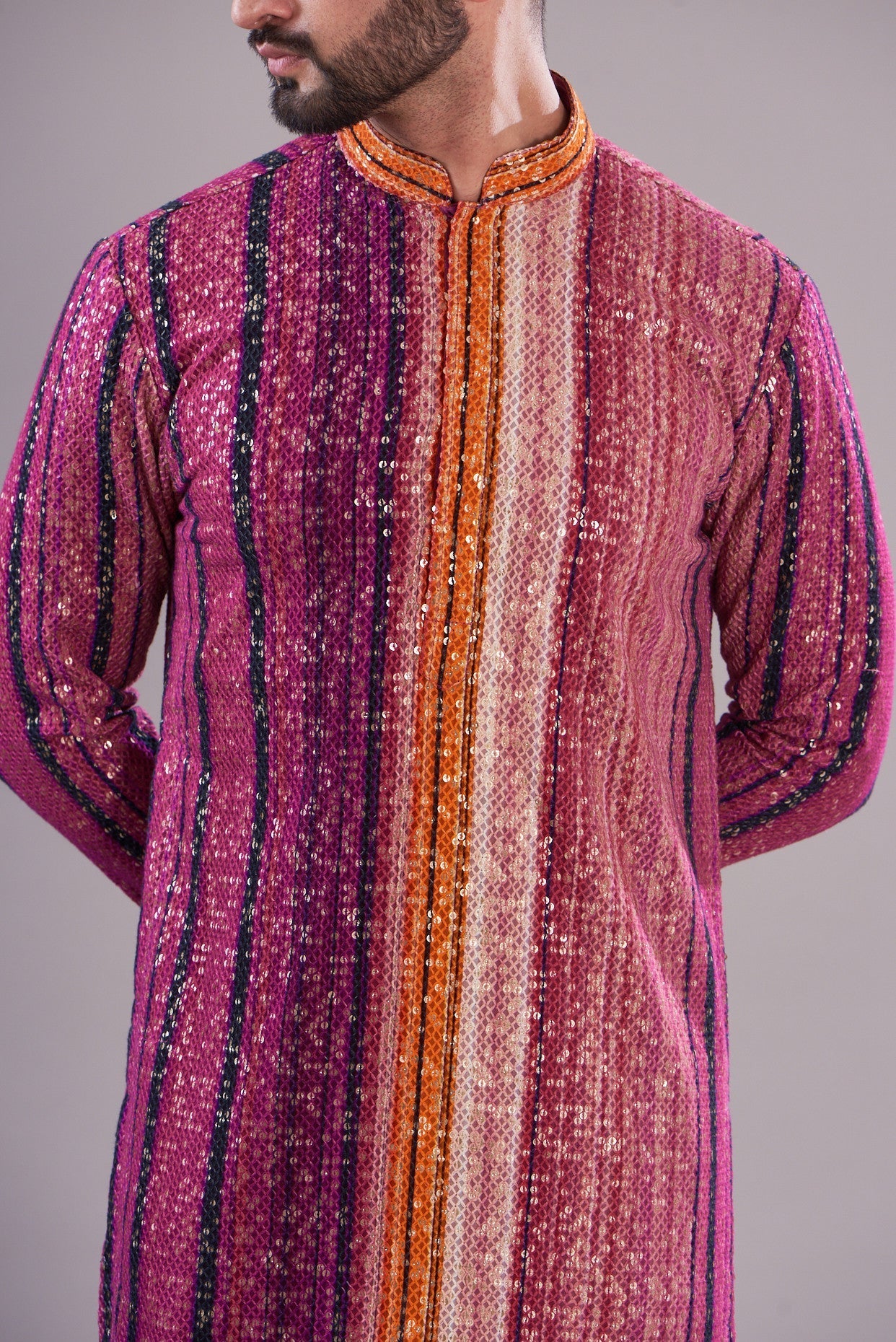 Stylish Multi-Sequenced Kurta for Women - Traditional Indian Embroidered Tunic Top - Perfect for Festivals, Weddings & Casual Wear