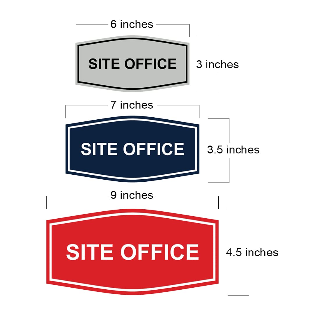 ByLITA Elegant Office Door Sign - Large White & Red Sign for Business, Reception, and Professional Spaces - Perfect for Offices, Clinics, and Corporate Environments